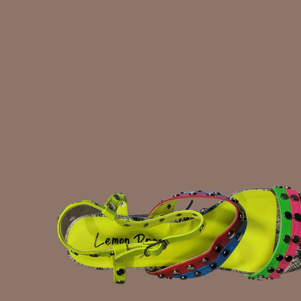 Multi Color Block Heels - image 2